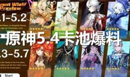 原神5.1卡池爆料最新消息,新角色与限定武器即将登场，惊喜连连！